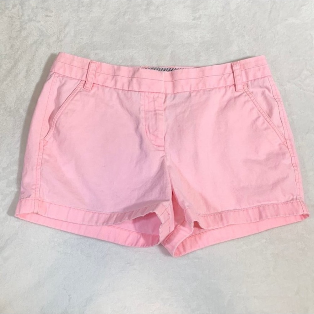 J. Crew chino pink cotton 3" shorts - Size 6